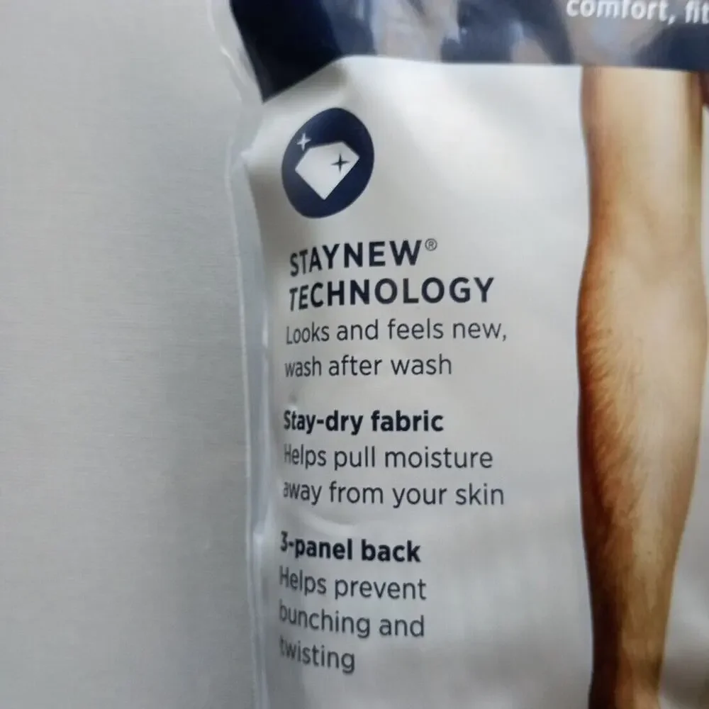 Jockey Classics Fit Full Cut Boxers‎ 3 Pack Men S 28-30 White